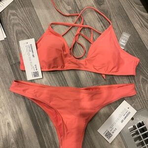 Women's Coral Bikini Set